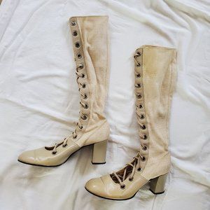 1960s Lace-Up Boots, Rare Size